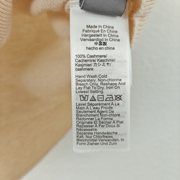 J. CREW Cashmere Nwot 100% Cashmere V-neck Sweater Vest In Buttercream Cream M - Picture 14 of 14